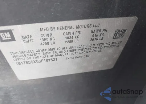 2018 Chevrolet Malibu Premier from USA, damaged, VIN 1G1ZE5SX6JF101521